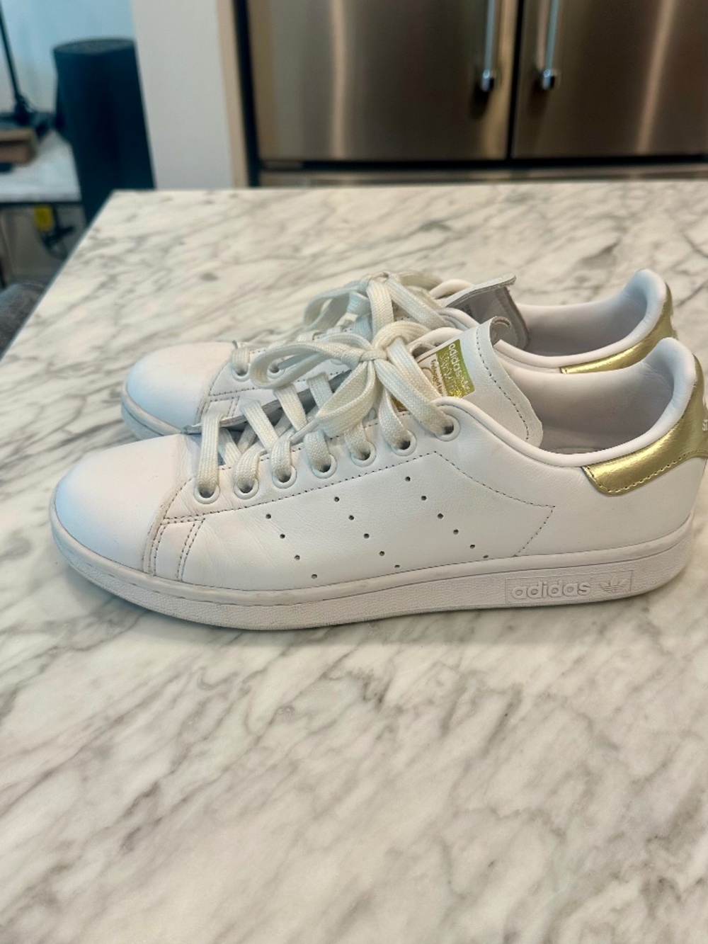 Adidas Stan smith sneakers with gold trim women’s